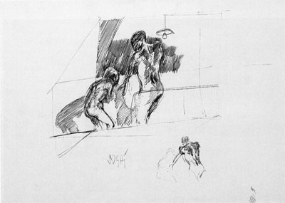 Alberto Sughi, In una stanza, 1964